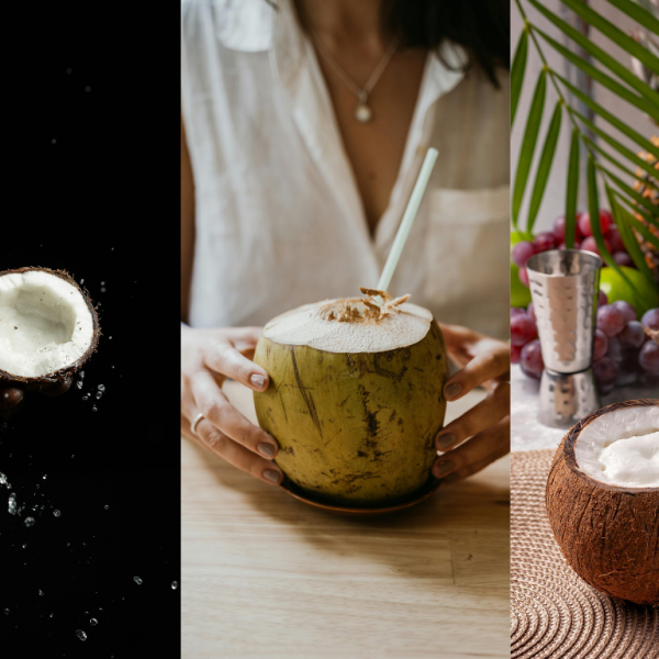 Coconut shell and coconut water