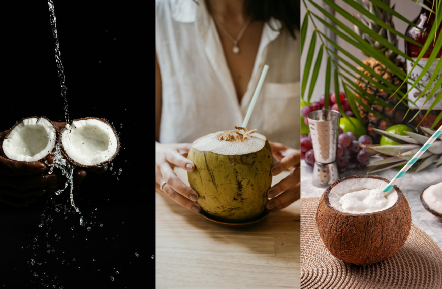 Coconut shell and coconut water