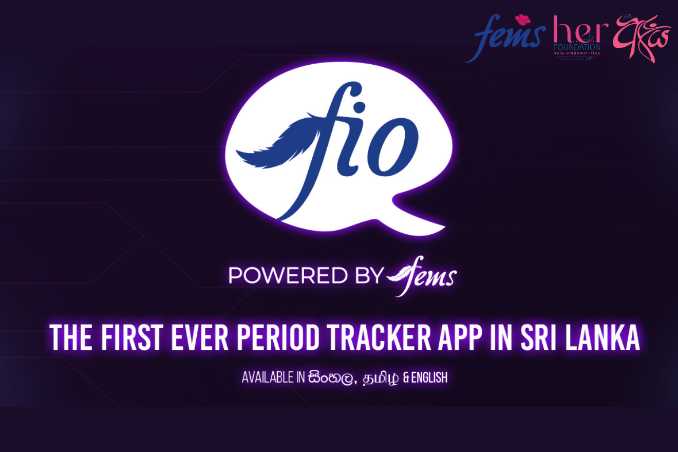 Fio by Fems: ශ්‍රී ලංකාවේ ප්‍රථම ත්‍රෛ භාෂා ඔසප් චක්‍රය කළමනාකරණය සදහා වූ නවතම යෙදුම (Period Tracker App)