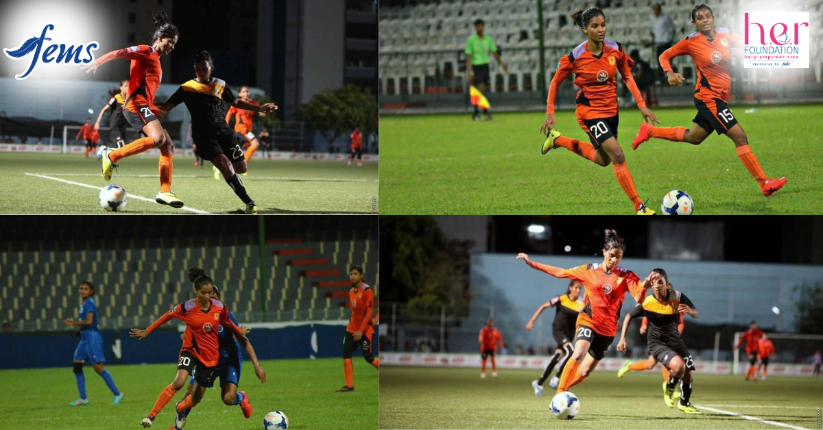 ලාංකික කාන්තා පාපන්දු ක්‍රීඩාව ජයගත් හෂිනි.