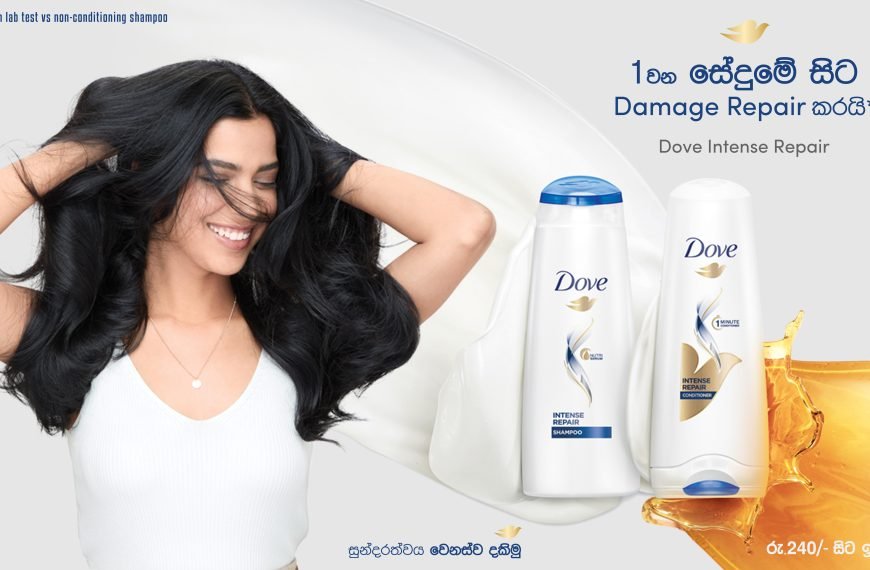 ඔබගේ හානි වූ හිසකෙස් Dove shampoo සහ conditioner භාවිතා කර ඉක්මනින් Repair කර ගන්නේ කොහොමද?