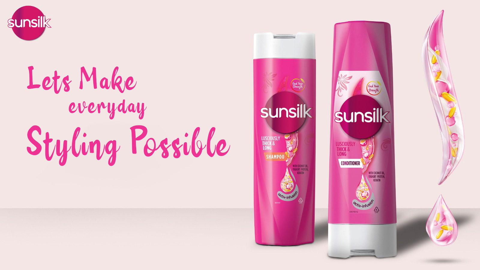 Sunsilk Lusciously Thick & Long Shampoo සමග පිරිපුන් දිග කෙස් කළඹක් ලබා ගනිමු. Style කරමු.