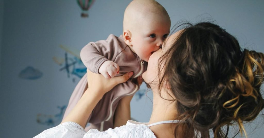 mom and baby