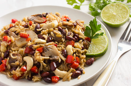 cashew nut with mushroom
