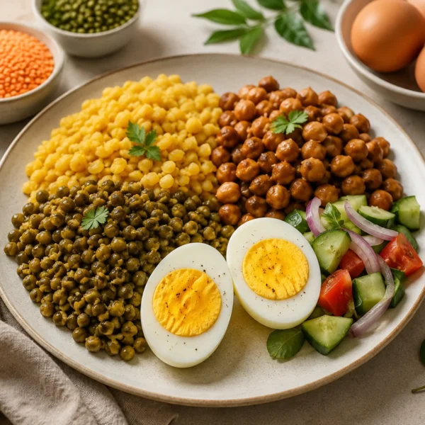 High Protein Plate එකක් හදන්නේ කොහොමද? පරිප්පු, කඩල, මුං සහ බිත්තරෙන් ලාභදායී Protein