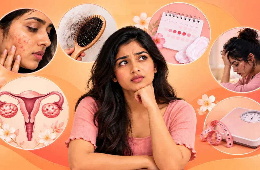PCOS Symptoms හඳුනාගමු: බර, කෙස්, සම, ඔසප් සහ මනසේ වෙනස්කම්.