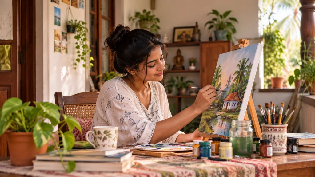 Creative Home Business for Women: කැන්වස් සහ අත්කම් වලින් ආදායමක් හදමු