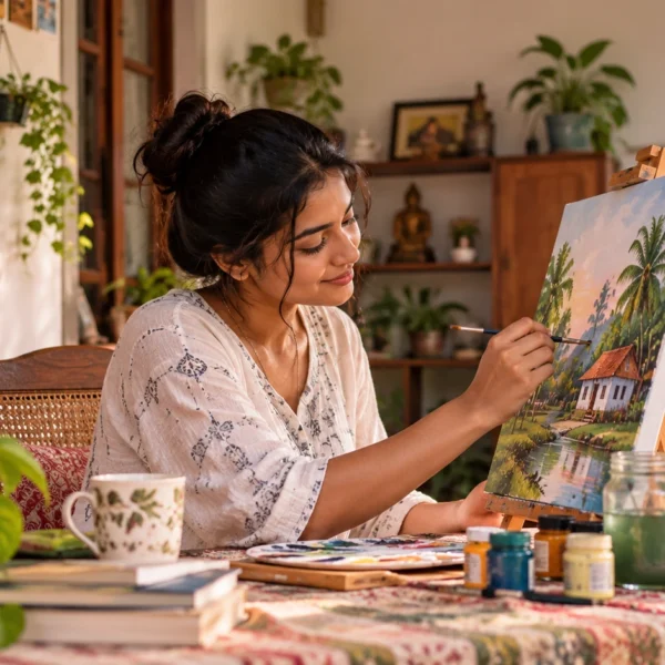 Creative Home Business for Women: කැන්වස් සහ අත්කම් වලින් ආදායමක් හදමු