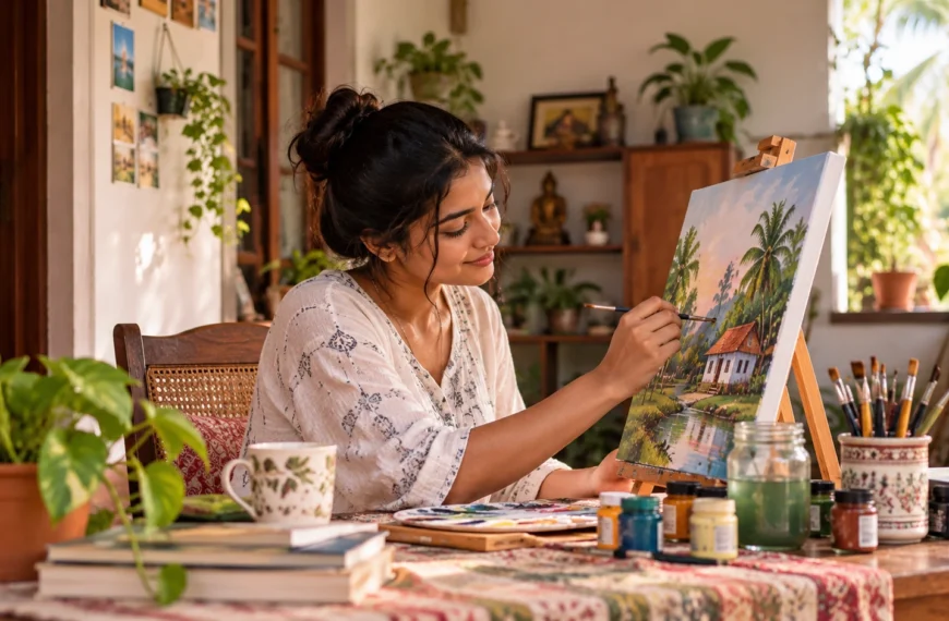 Creative Home Business for Women: කැන්වස් සහ අත්කම් වලින් ආදායමක් හදමු